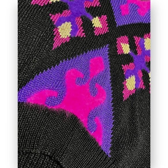 Vintage 90s Franco Valeri Luxury Designer Faux Mohair Knit Sweater Womens Small - Picture 3 of 4